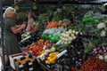 VEGES AND FRUIT GROCERY STORE. Royalty Free Stock Photo