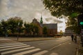 COPENHAGEN, DENMARK: Beautiful Catholic Church in the center of the old town