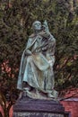 Bronze sculpture or statue KÃÂ¸benhavn V, KÃÂ¸benhavn, Denmark along Tietgensgade, in the garden compound beside the Ny Carlsberg