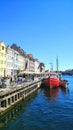 #copenhagen #denmark #canal #boat #city #europe #nyhavn #street #urban Royalty Free Stock Photo