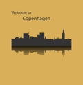 Copenhagen, Denmark ( Danmark ) city silhouette