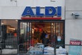 Deutsche Aldi grocerey store in danish capotal Copenhagen Royalty Free Stock Photo