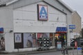 Deutsche Aldi grocerey store in danish capotal Copenhagen Royalty Free Stock Photo