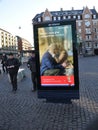 Commecial billboard with Norwegian airline in danish capital