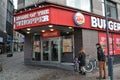 Burger king chain fst restaurant in Copenhagen Denmark