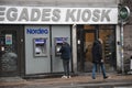 Nordea ban ATM in danish capital Copenhagen denmark