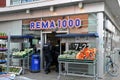 Rema1000 grocery stoe in danish capital Copenhagen Denamrk