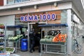 Rema1000 grocery stoe in danish capital Copenhagen Denamrk