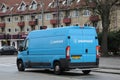 Postnord delivery van in Copenhagen Royalty Free Stock Photo