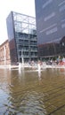 COPENHAGEN, DENMARK - JUL 06th, 2015: The Black Diamond, The Copenhagen Royal Library Det Kongelige Bibliotek is the Royalty Free Stock Photo