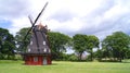 COPENHAGEN, DENMARK - JUL 06th, 2015: View of old working windmill at Kastellet fortress, Windmill at Kastellet