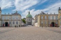 Amalienborg palace, the official residence for the Danish royal family in Copenhagen, Denmark