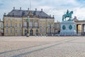 Amalienborg palace, the official residence for the Danish royal family in Copenhagen, Denmark