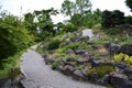 Copenhagen, Denmark - July 2021: Beautiful nature at the open area of The University of Copenhagen Botanical Garden Royalty Free Stock Photo