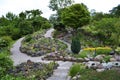 Copenhagen, Denmark - July 2021: Beautiful nature at the open area of The University of Copenhagen Botanical Garden Royalty Free Stock Photo