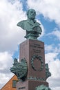 Bust of Danish vice admiral, Edouard Suenson Royalty Free Stock Photo