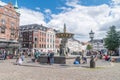 Caritas fountain by Statius Otto. Oldest fountain in Copenhagen Royalty Free Stock Photo