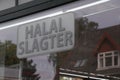 Halal meat butcher in Copenahgen Denmark Royalty Free Stock Photo