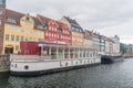 Liva II ship in Nyhavn at cloudy day Royalty Free Stock Photo