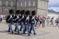 QUEEN`S ROYAL GUARDS CHANGE AT AMALIEMBORG PALACE