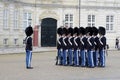 QUEEN`S ROYAL GUARDS CHANGE AT AMALIEMBORG PALACE