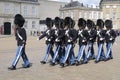 ROYAL QUEEN`S GUARDS CHANGE AT AMALIEMBORG PALACE