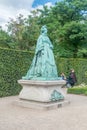 Statue of Caroline Amalie of Schleswig-Holstein-Sonderburg-Augustenburg Royalty Free Stock Photo