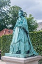 Statue of Caroline Amalie of Schleswig-Holstein-Sonderburg-Augustenburg. Royalty Free Stock Photo