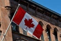 CANADIAN FLAG FLY OVER CANADIAN COUNCIL Royalty Free Stock Photo