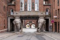Elephant Gate at Carlsberg Brewery, Copenhagen Royalty Free Stock Photo