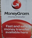 MONEY GRAM MONEY TRANSFER PLACE IN COPENHAGEN Royalty Free Stock Photo