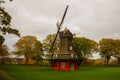 COPENHAGEN, DENMARK: Kastelsmollen windmill inside the Kastellet castle. Royalty Free Stock Photo