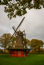 COPENHAGEN, DENMARK: Kastelsmollen windmill inside the Kastellet castle. Royalty Free Stock Photo