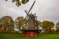 COPENHAGEN, DENMARK: Kastelsmollen windmill inside the Kastellet castle. Royalty Free Stock Photo