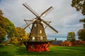 COPENHAGEN, DENMARK: Kastelsmollen windmill inside the Kastellet castle. Royalty Free Stock Photo