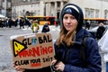 climate CHANGE PROTEST RALLY IN COPENHAGEN DENMARK