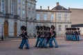 Changing the guard in Copenaghen Royalty Free Stock Photo