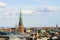 Aerial cityscape from Rundetaarn Round Tower