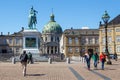 Amalienborg, Frederik`s Church, known as The Marble Church and Christian VII`s Palace Royalty Free Stock Photo