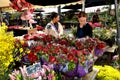 Flowers shopper looks for flowers for mother`s day