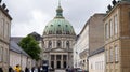 COPENHAGEN, DENMARK - MAY 31, 2017: Frederik`s Church popularly known as The Marble Church Marmorkirken for its rococo architectur