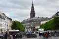 COPENHAGEN, DENMARK - MAY 31, 2017: main street in StrÃÂ¸get, a pedestrian, car free shopping area in Copenhagen