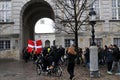 Proetest rally stop coronavirus pandemiic laws in Denmark