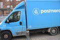 Postnord parclet and packet deliveru man in Copenhagen