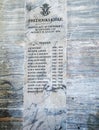 Names of Priests (Clergymen) engraved on ornate marble who served in the Frederiks Church