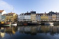 Nyhavn ancient port in Copenhagen, Denmark Royalty Free Stock Photo