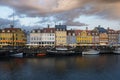 Nyhavn ancient port in Copenhagen, Denmark Royalty Free Stock Photo