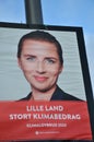 Social democrat Ms.Mette Frederiksen prime minister poster
