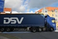 Dsv Global transport and logistic truck in Copenhagen