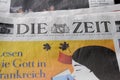 GERMAN DAILY DIE ZEIT PAPER Royalty Free Stock Photo